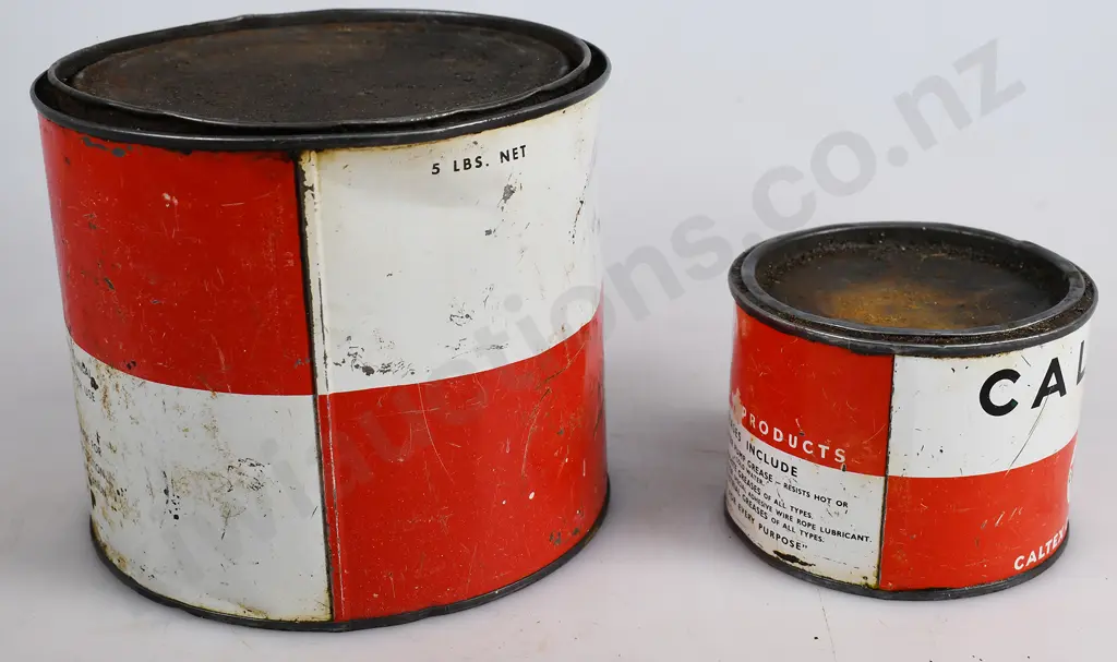 CALTEX OIL GREASE TINS Image 1++