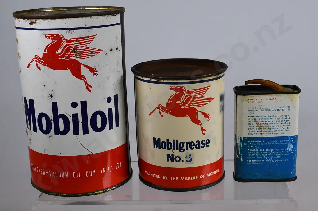 MOBIL OIL TINS Image 1++