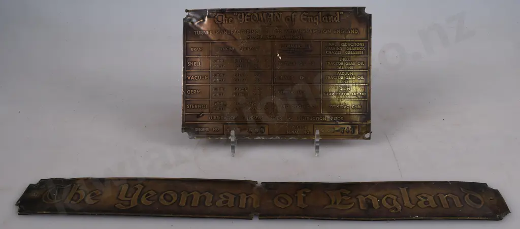 BRASS MAKERS PLATES Image 1++