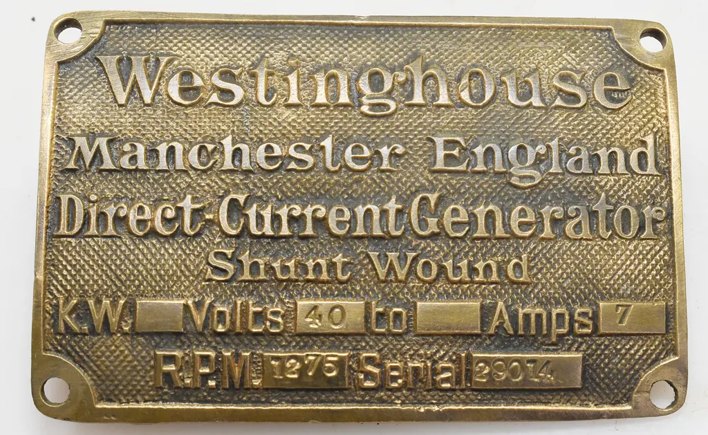 BRASS MAKERS PLATES Image 1++