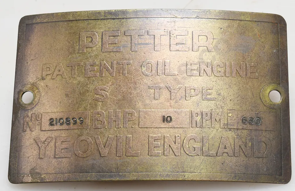 BRASS MAKERS PLATES Image 1++