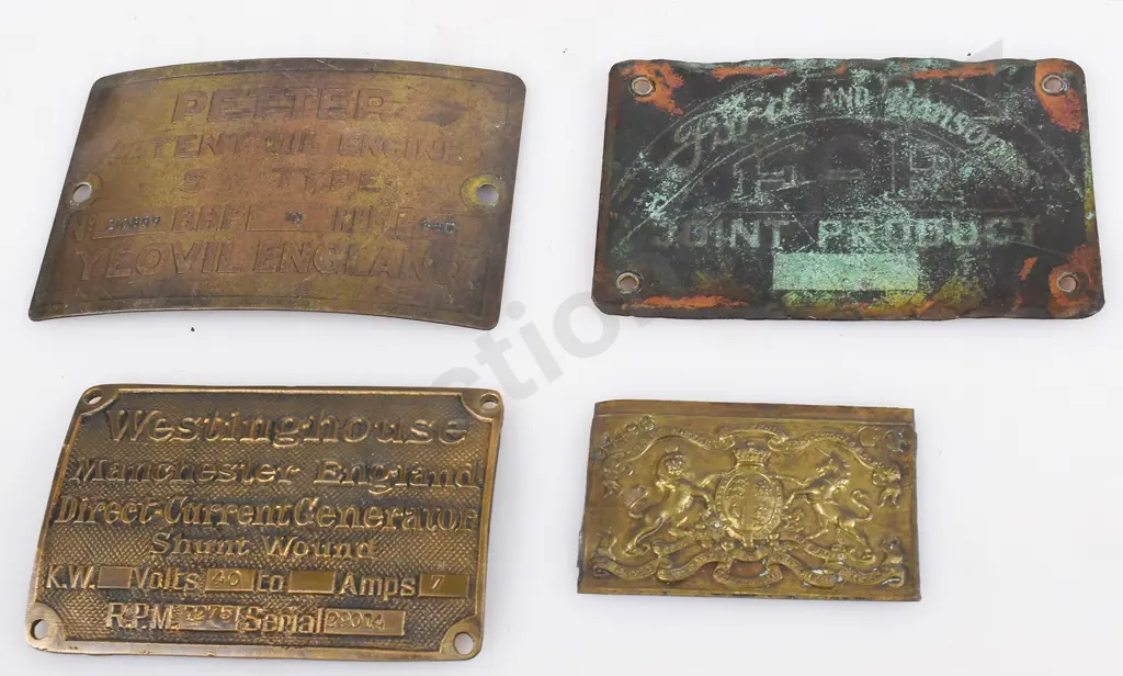 BRASS MAKERS PLATES Image 1++