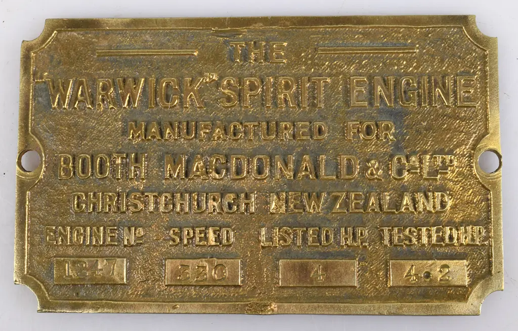 BRASS MAKERS PLATES Image 1++