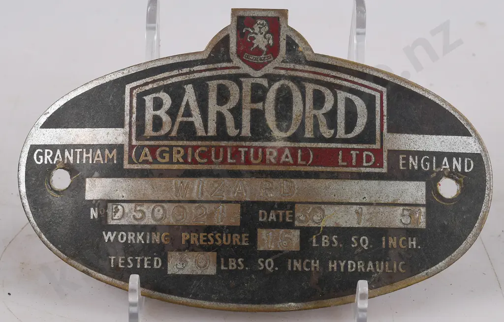 BRASS  MAKERS PLATES Image 1++