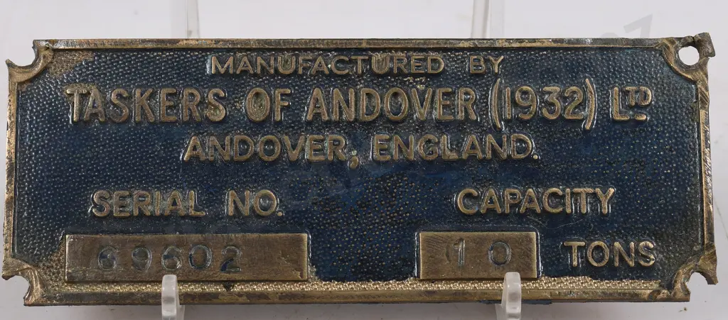 BRASS  MAKERS PLATES Image 1++