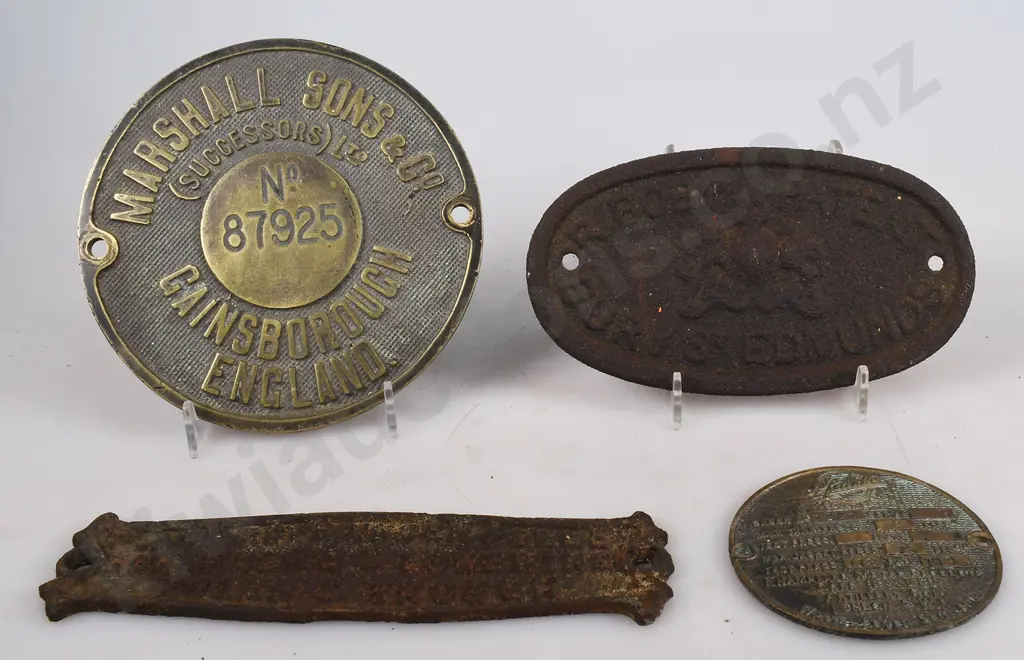 BRASS & CAST IRON MAKERS PLATES Image 1++