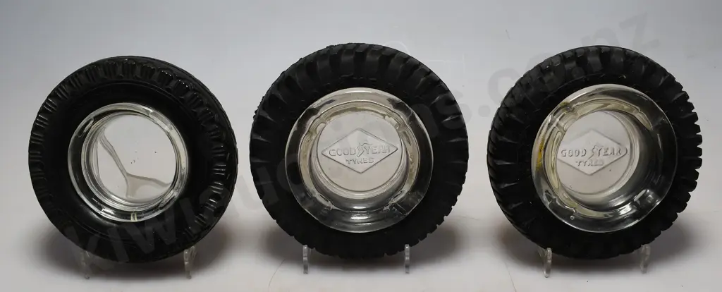 GOODYEAR ADVERTISING TYRE ASHTRAYS Image 1++
