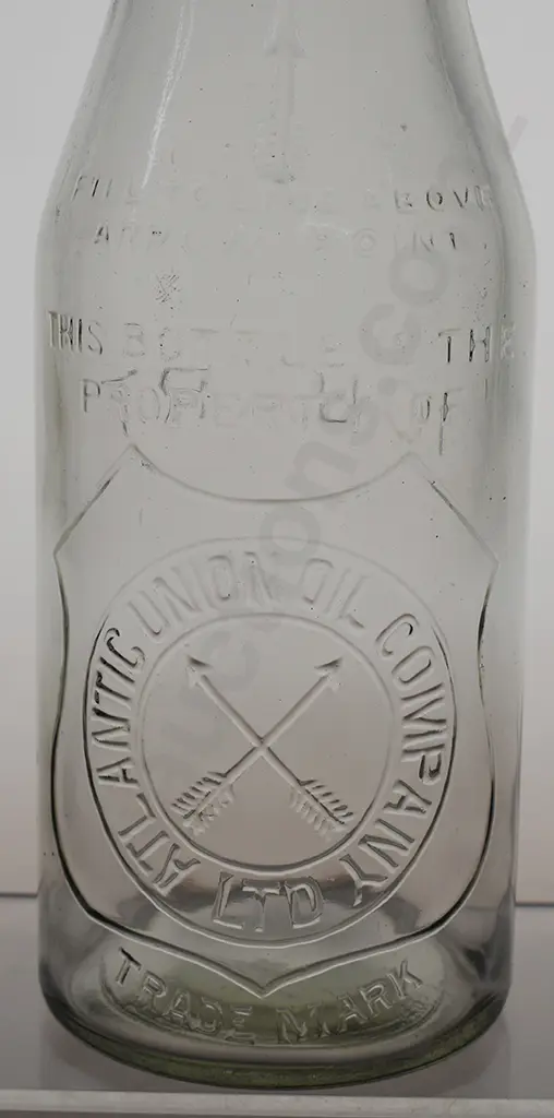 ATLANTIC UNION QUART OIL BOTTLE WITH POURER Image 1++