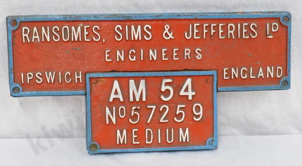 CAST IRON MAKERS NAME PLATES Image 1++
