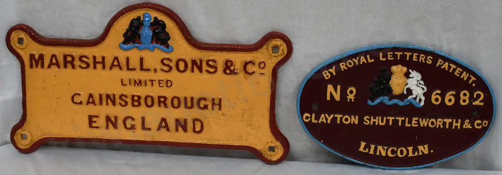 CAST IRON MAKERS NAME PLATES Image 1++