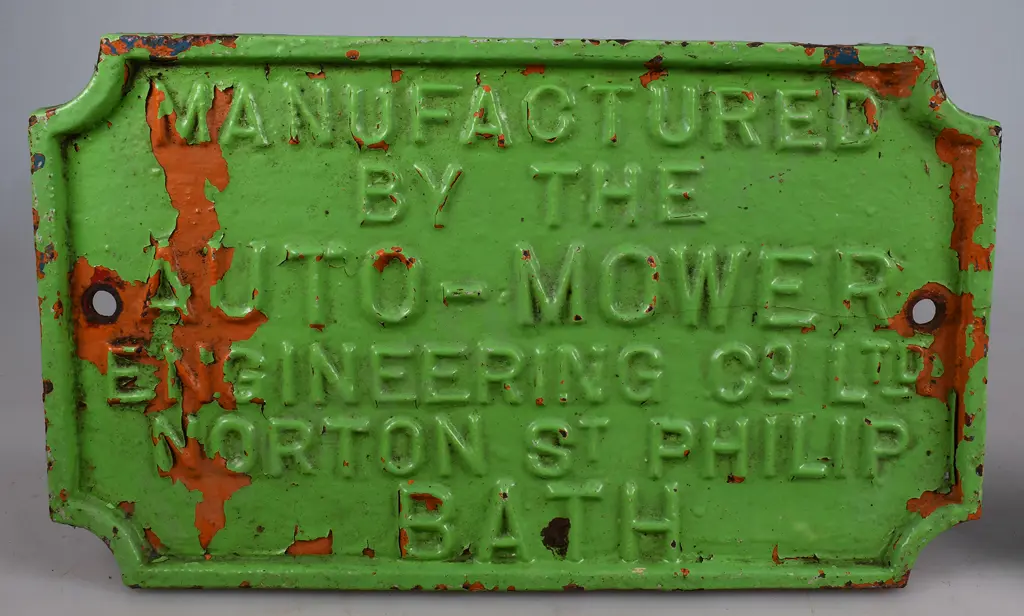CAST METAL MAKERS PLATES Image 1++