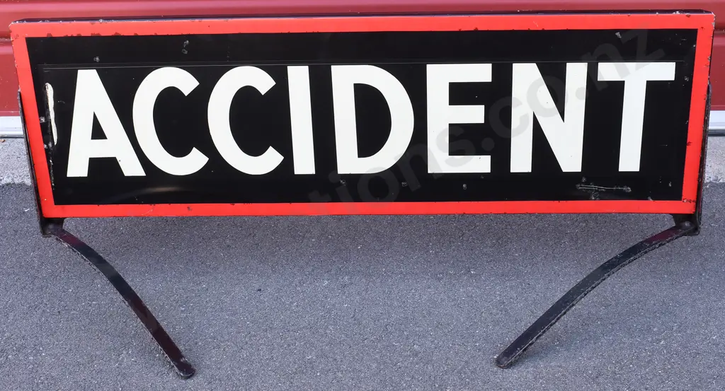ACCIDENT ROAD SIGN Image 1++