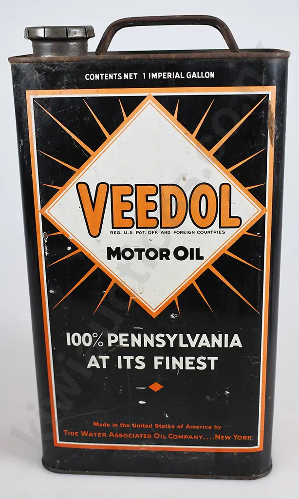 VEEDOL MOTOR OIL 1 GALLON TIN Image 1++
