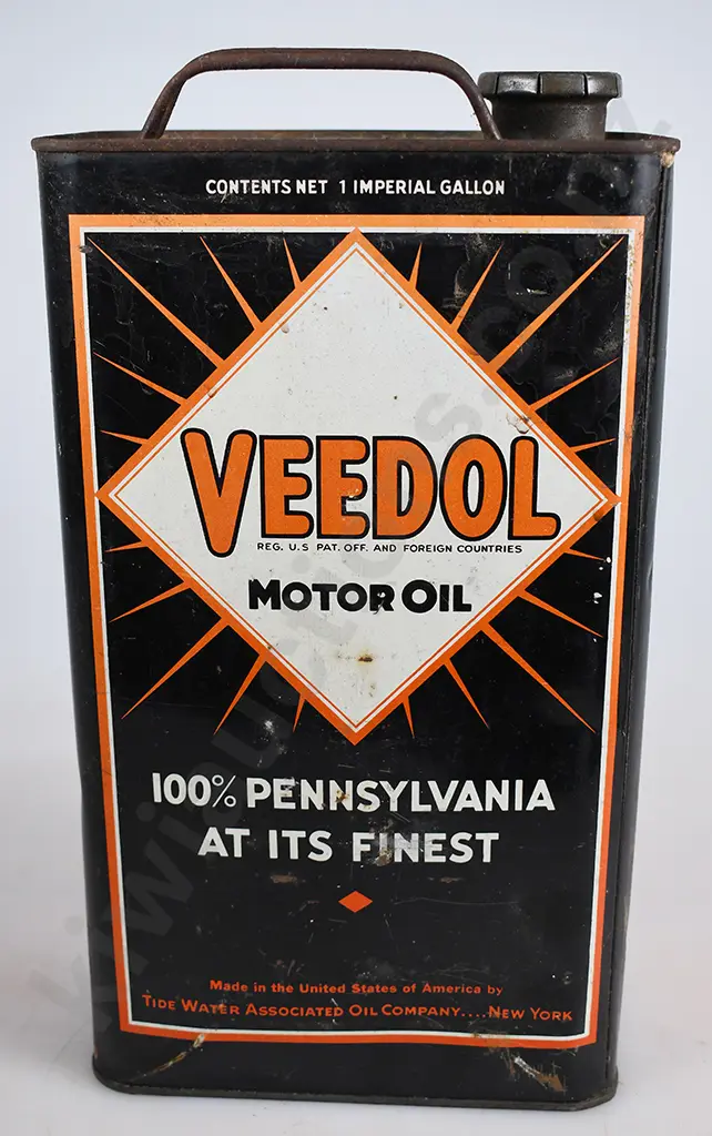 VEEDOL MOTOR OIL 1 GALLON TIN Image 1++