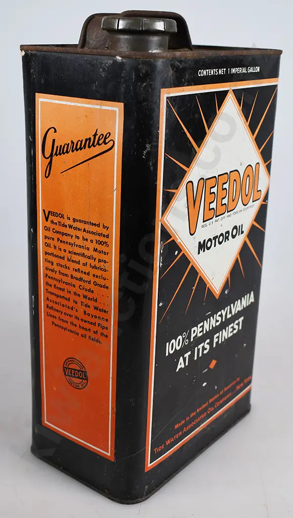 VEEDOL MOTOR OIL 1 GALLON TIN Image 1++