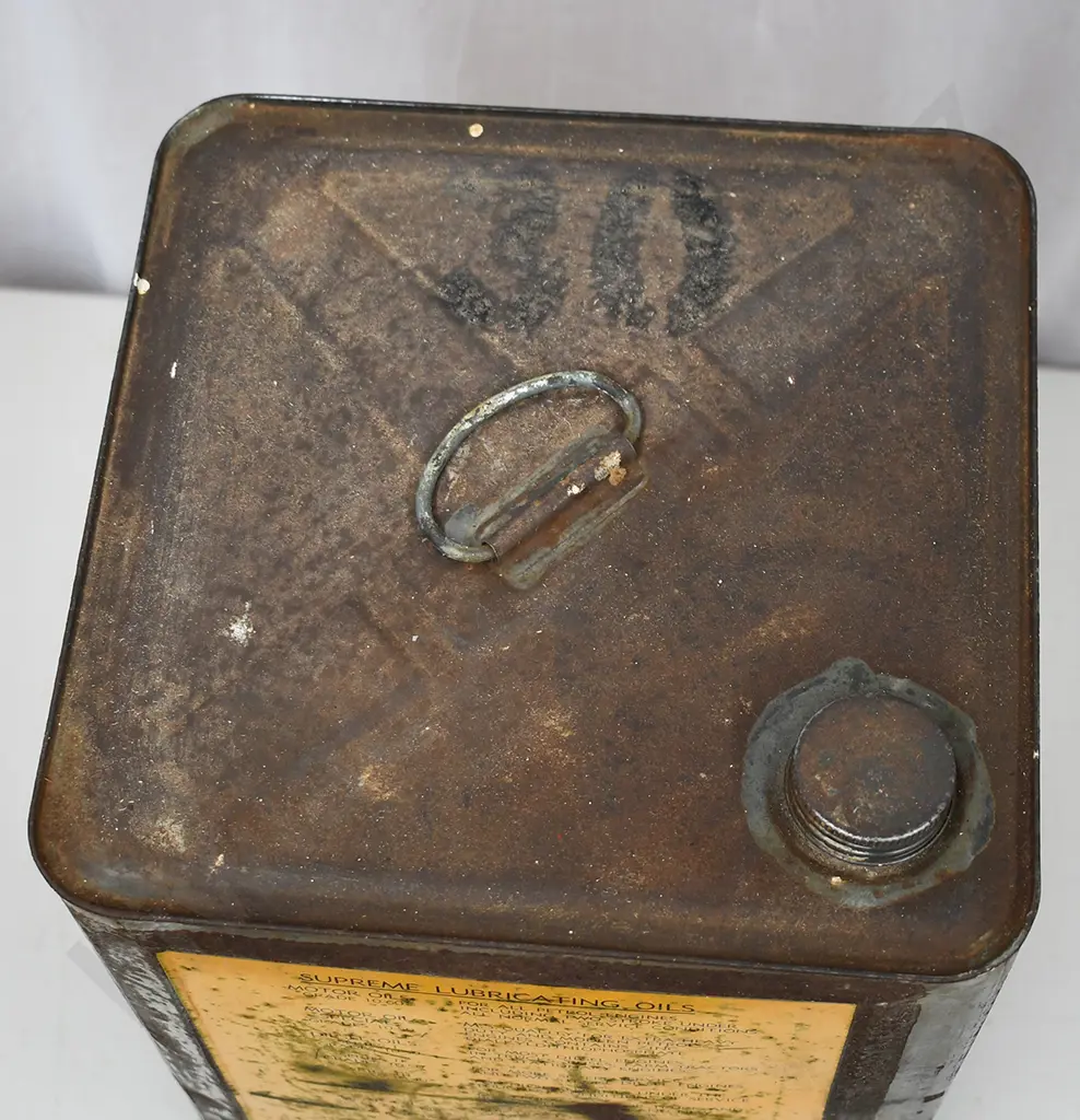 SUPREME QUALITY MOTOR OIL TIN Image 1++