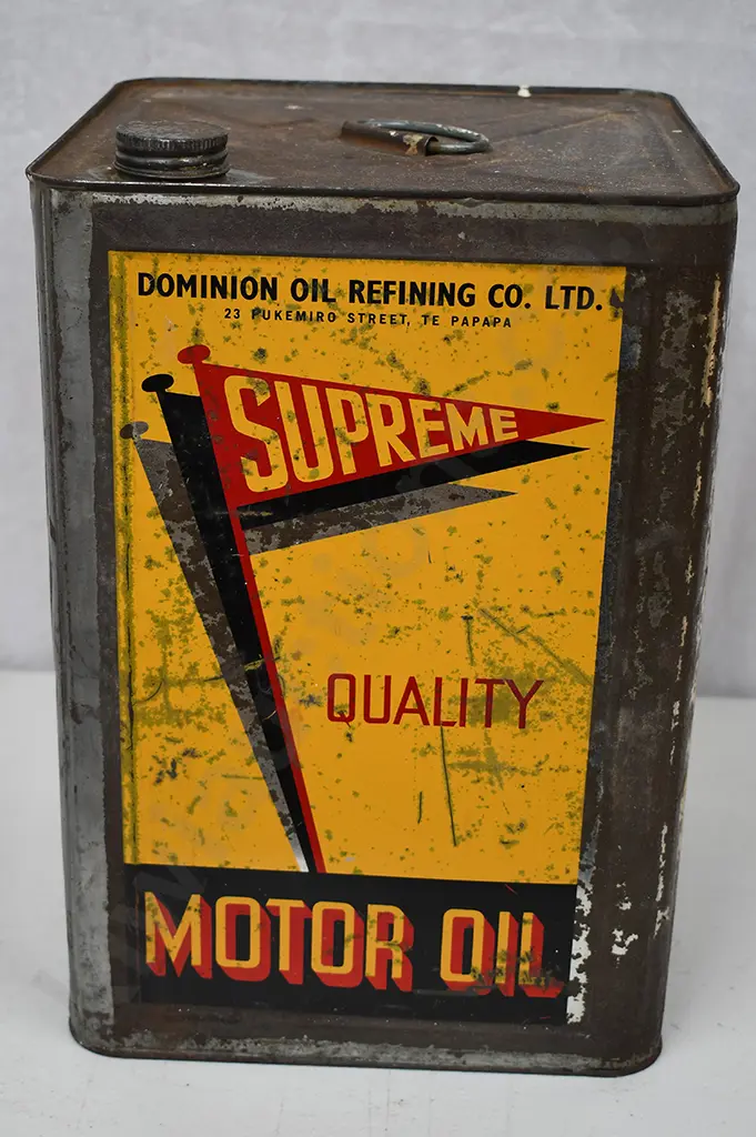 SUPREME QUALITY MOTOR OIL TIN Image 1++