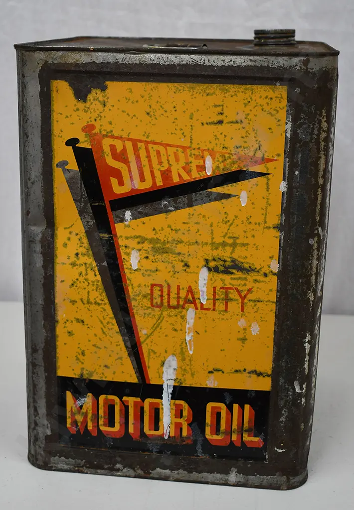 SUPREME QUALITY MOTOR OIL TIN Image 1++