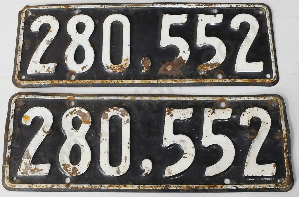 NEW ZEALAND NUMBER PLATES, 1951-1965 Image 1++
