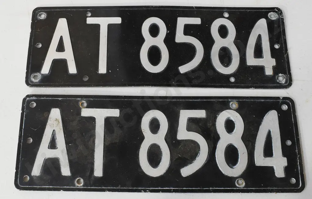 NEW ZEALAND NUMBER PLATES, A ISSUE Image 1++