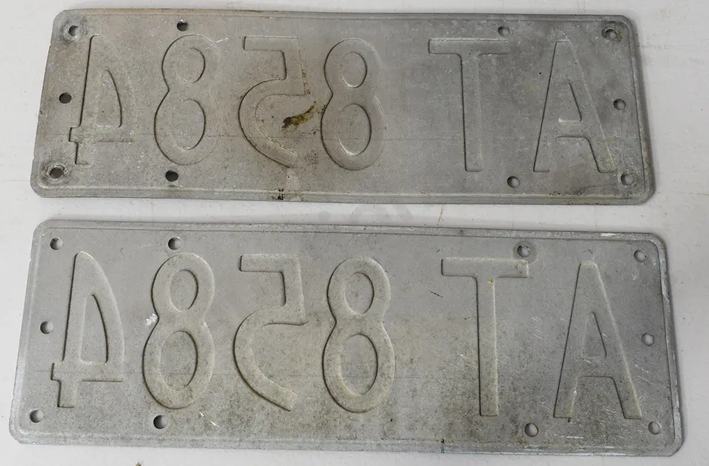 NEW ZEALAND NUMBER PLATES, A ISSUE Image 1++