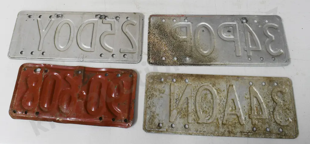 NEW ZEALAND MOTORCYCLE PC NUMBER PLATES Image 1++