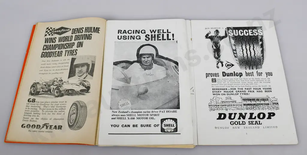 MOTOR RACE PROGRAMMES, LADY WIGRAM, TERETONGA, DUNEDIN FESTIVAL Image 1++