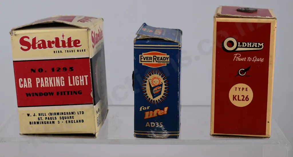 STARLITE SIDE LIGHT OLDHAM EVER READY BATTERY BOXES Image 1++