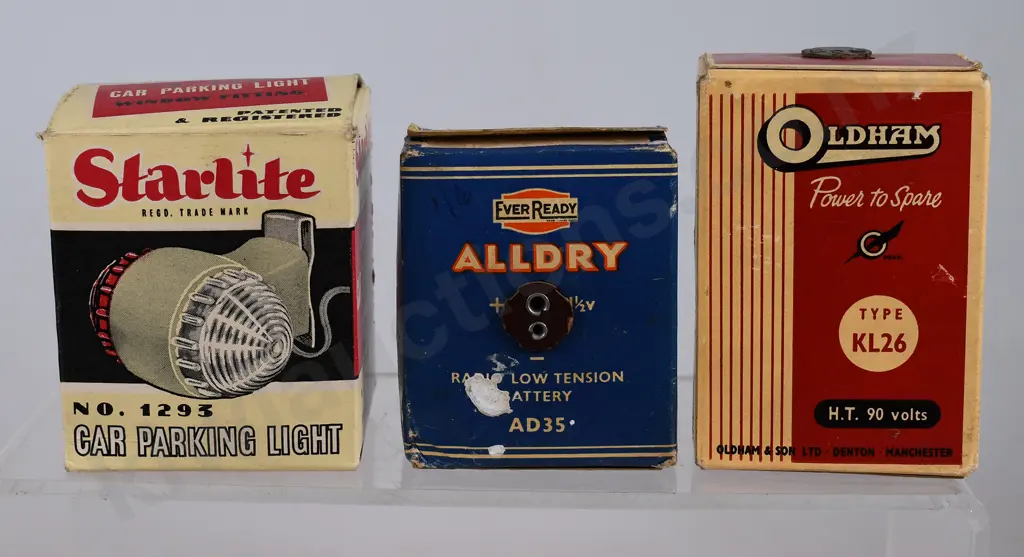 STARLITE SIDE LIGHT OLDHAM EVER READY BATTERY BOXES Image 1++