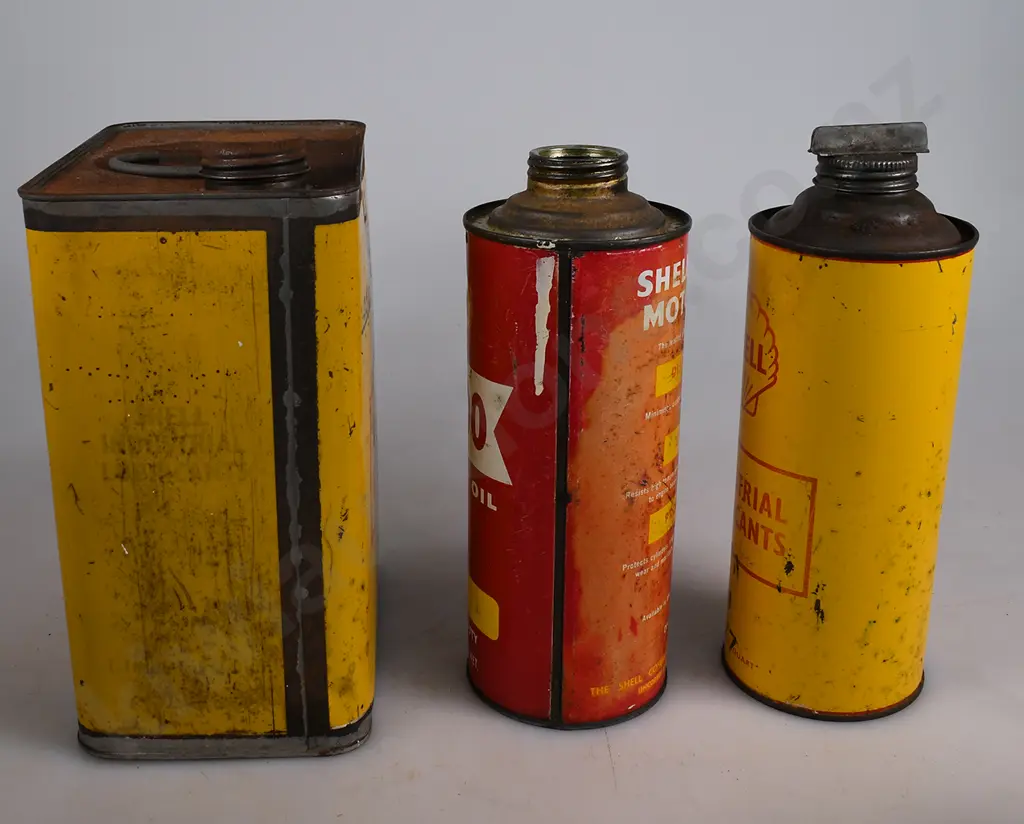 SHELL OIL TINS Image 1++