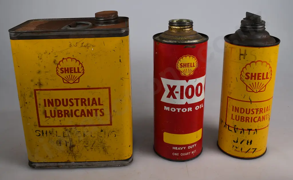 SHELL OIL TINS Image 1++