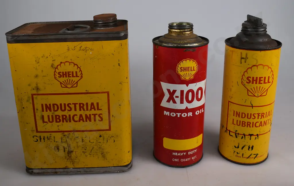 SHELL OIL TINS Image 1++