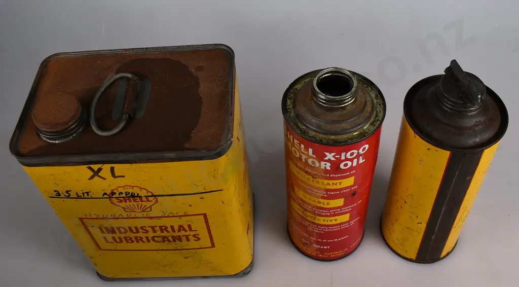 SHELL OIL TINS Image 1++