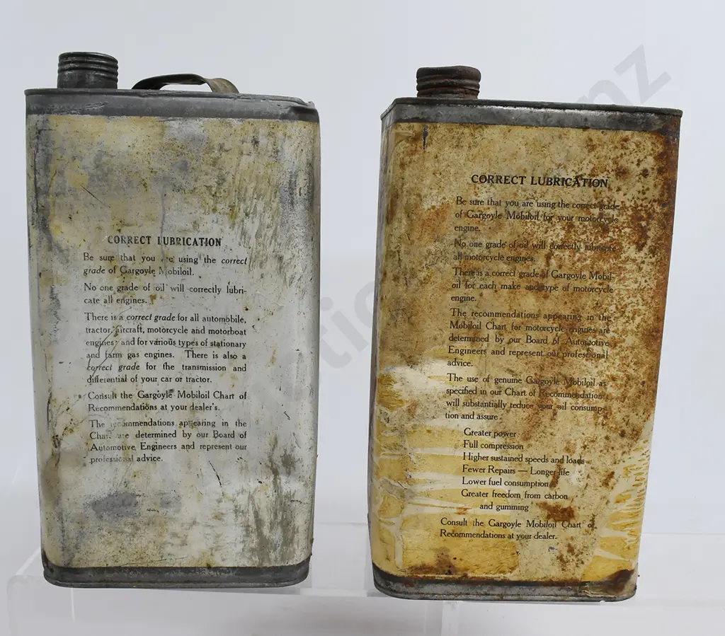 MOBILOIL TINS, VACUUM OIL COMPANY Image 1++