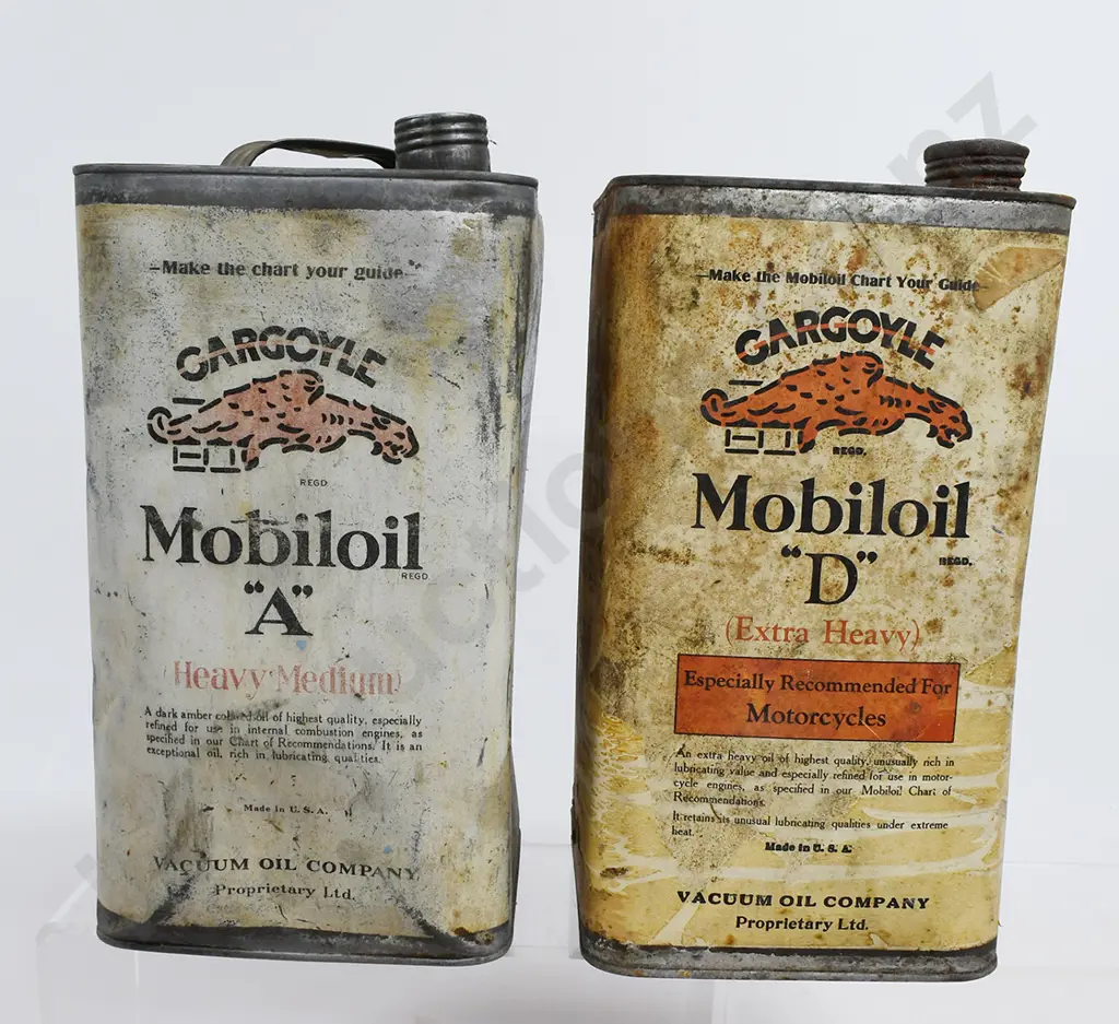 MOBILOIL TINS, VACUUM OIL COMPANY Image 1++