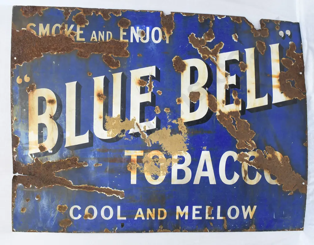 BLUE BELL TOBACCO ENAMEL SIGN Image 1++