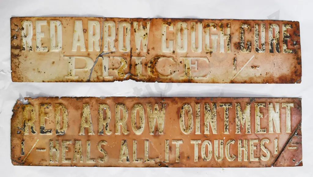 RED ARROW OINTMENT/COUGH CURE SIGNS Image 1++