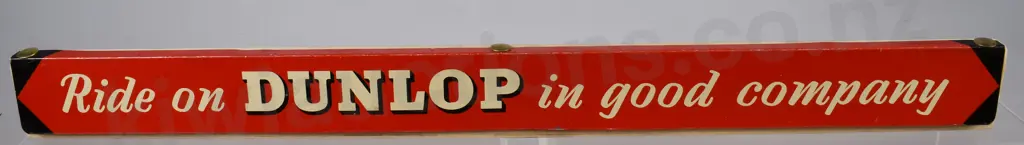 RIDE ON DUNLOP TIN SIGN Image 1++