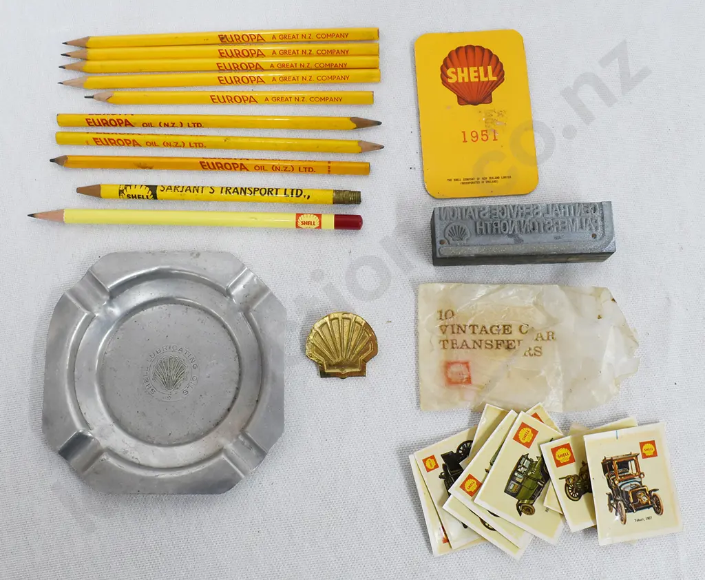 SHELL EUROPA ADVERTISING PENCILS, ASHTRAY ETC Image 1++