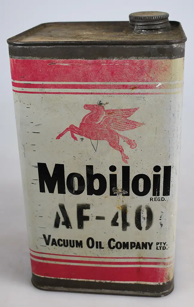 MOBILOIL TIN, AF-40, VACUUM OIL COMPANY Image 1++
