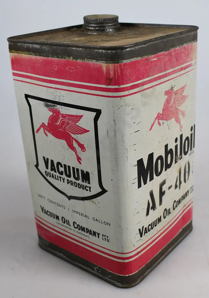 MOBILOIL TIN, AF-40, VACUUM OIL COMPANY Image 1++