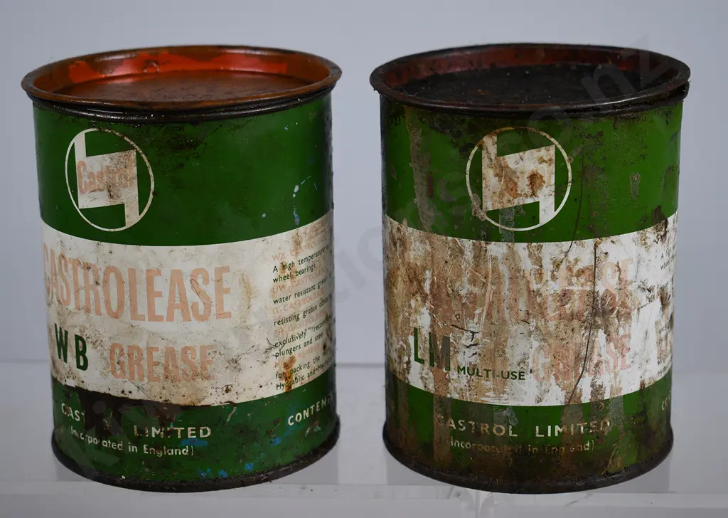 CASTROL OIL/GREASE TINS Image 1++