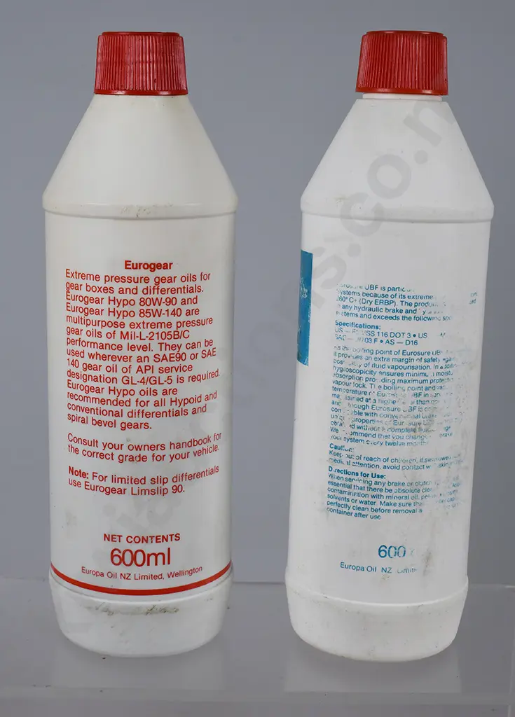 2 X EUROPA PLASTIC BOTTLES Image 1++