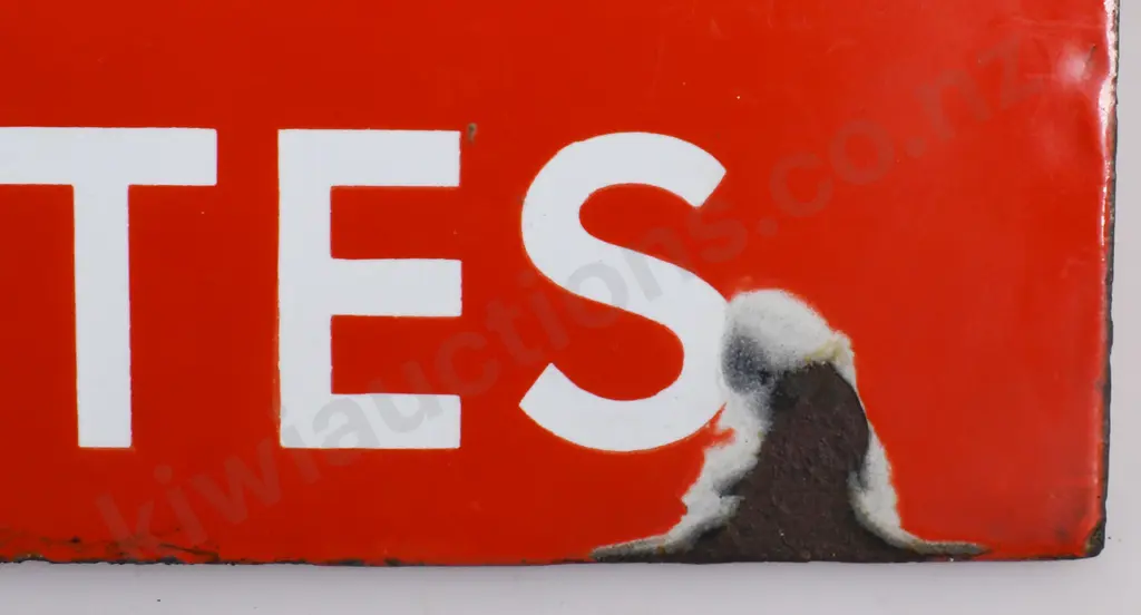 WILL'S STAR CIGARETTES DOUBLE SIDED ENAMEL SIGN Image 1++