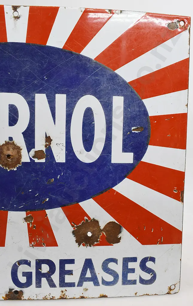 STERNOL OILS & GREASES ENAMEL SIGN Image 1++