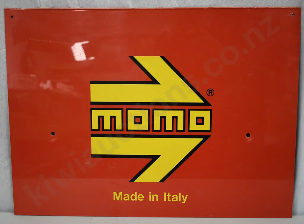MOMO AUTOMOTIVE ADVERTISING PLASTIC SIGN Image 1++