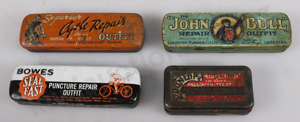 ASSORTED REPAIR KIT & OTHER TINS Image 1++