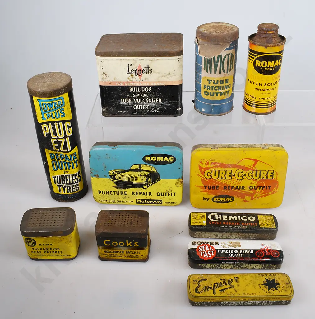 ASSORTED REPAIR KIT & OTHER TINS Image 1++