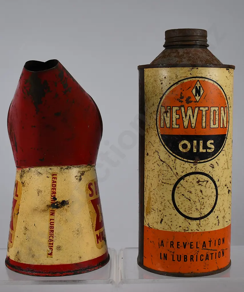 NEWTON OIL TIN & SHELL POURER Image 1++
