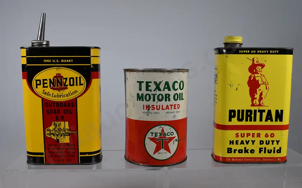 PENZOIL TEXACO & PURITAN TINS Image 1++